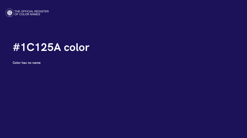 #1C125A color image