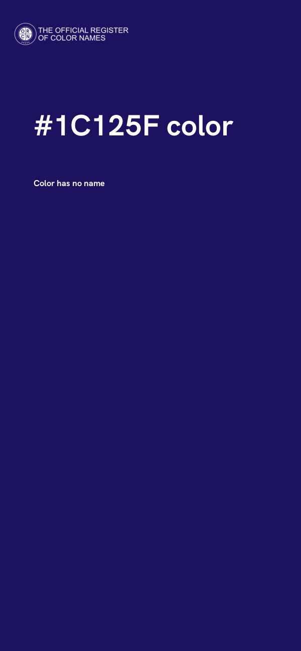 #1C125F color image