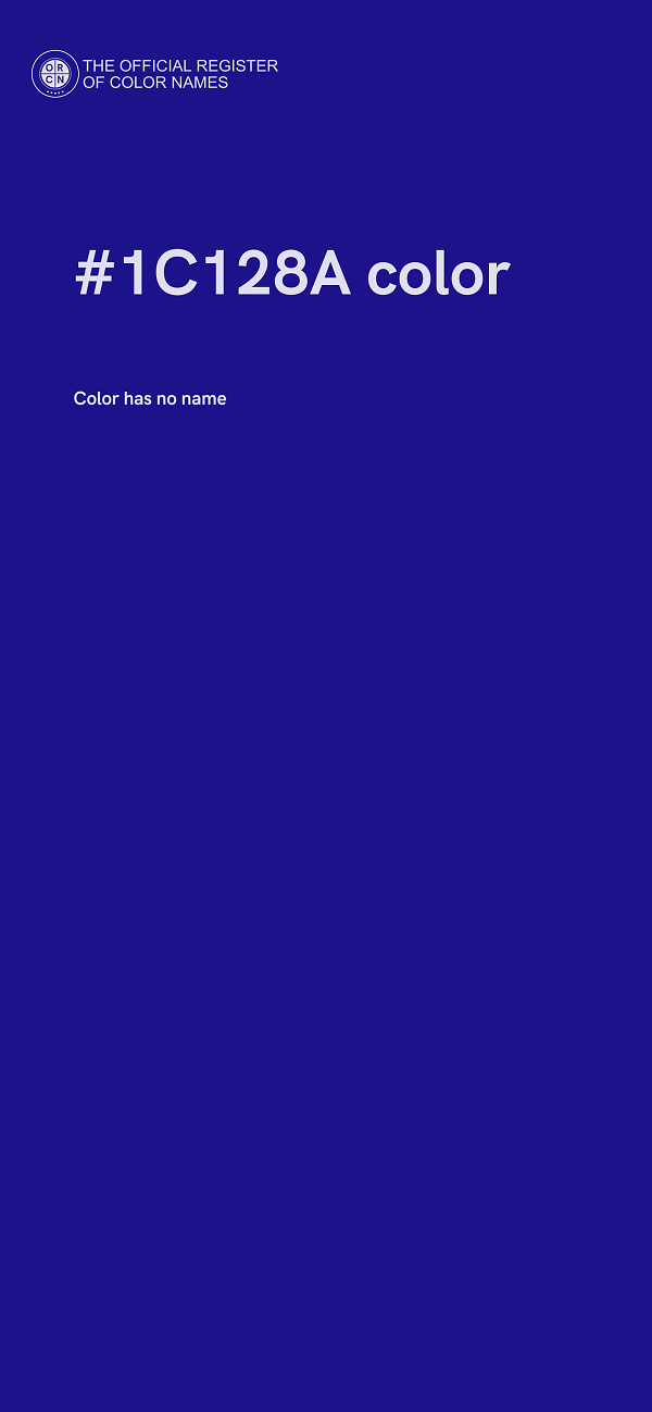 #1C128A color image