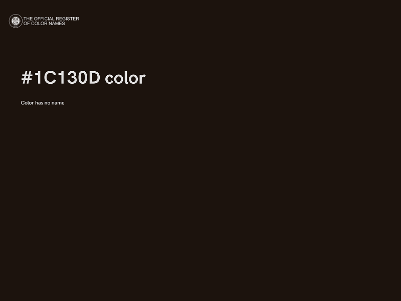 #1C130D color image