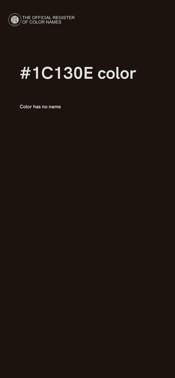 #1C130E color image