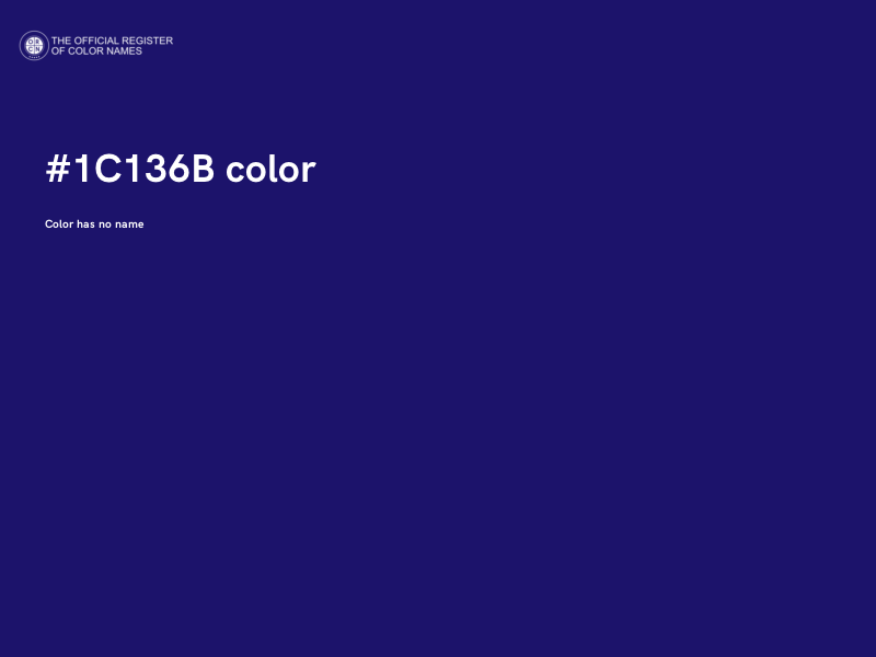 #1C136B color image