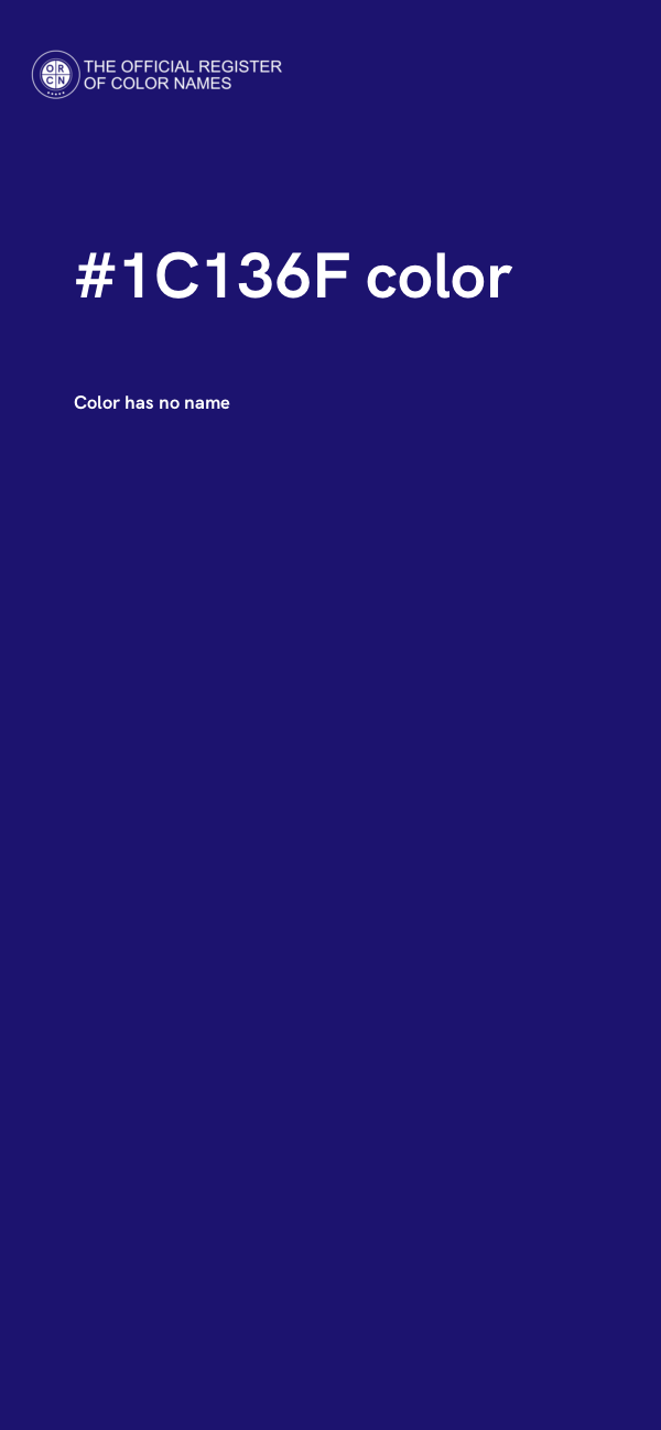 #1C136F color image