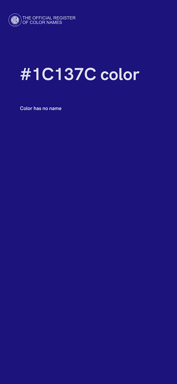 #1C137C color image