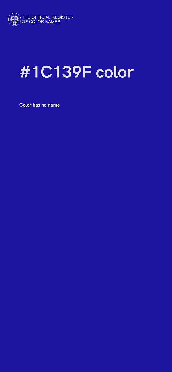 #1C139F color image