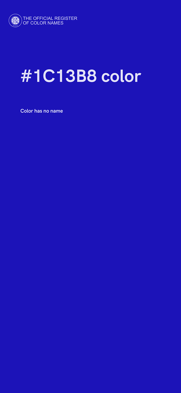 #1C13B8 color image