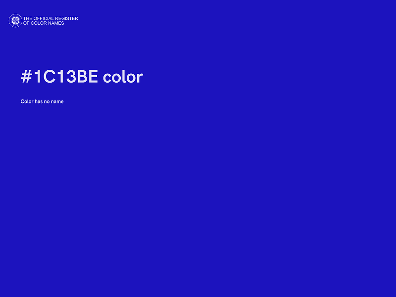 #1C13BE color image