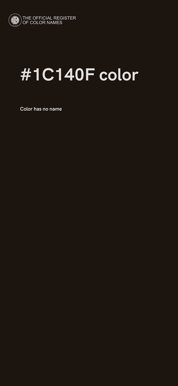 #1C140F color image