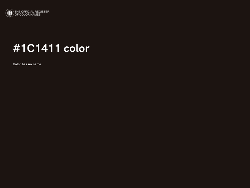 #1C1411 color image
