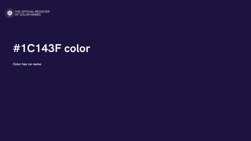 #1C143F color image