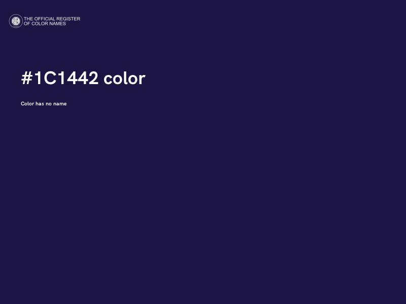 #1C1442 color image