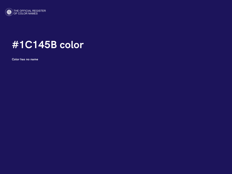 #1C145B color image