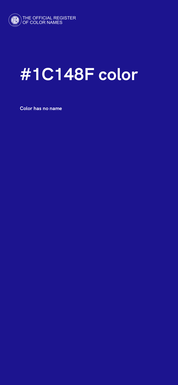 #1C148F color image