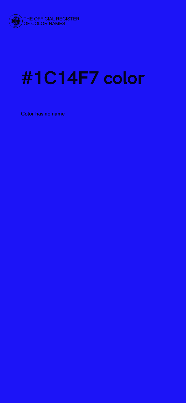 #1C14F7 color image