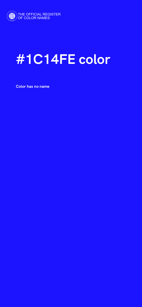#1C14FE color image
