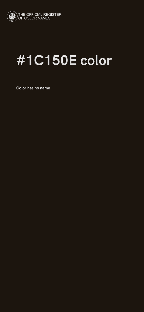 #1C150E color image