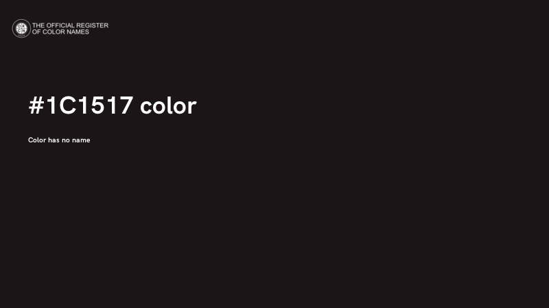 #1C1517 color image
