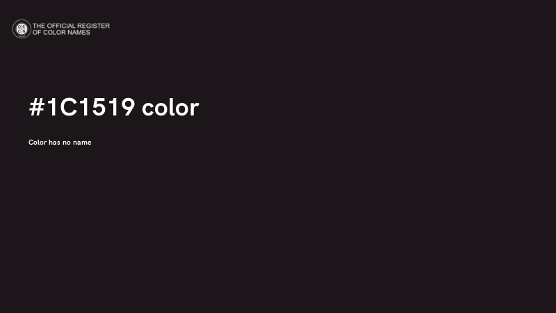 #1C1519 color image