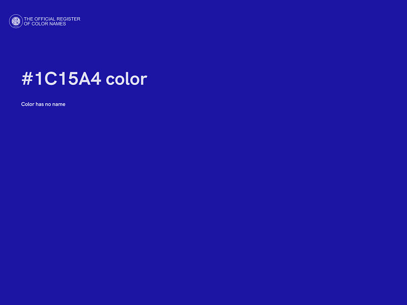 #1C15A4 color image