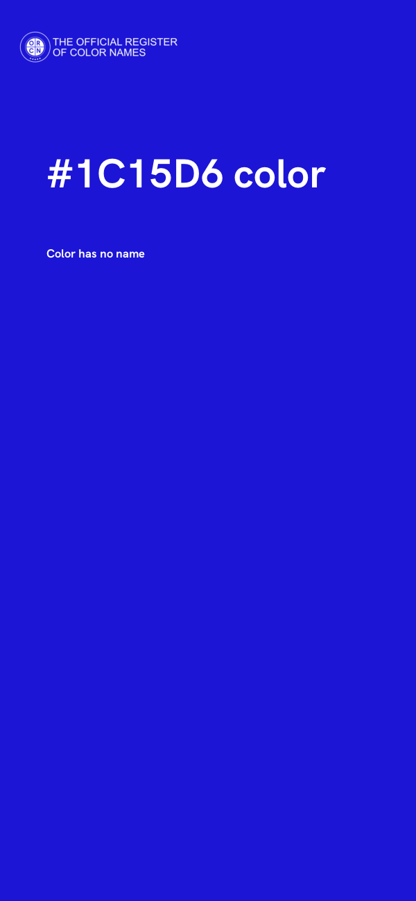 #1C15D6 color image