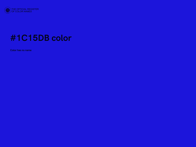 #1C15DB color image