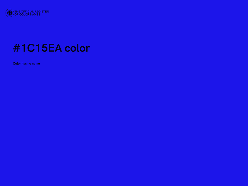 #1C15EA color image