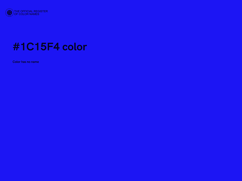 #1C15F4 color image