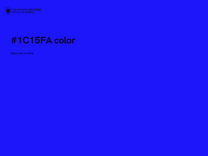 #1C15FA color image