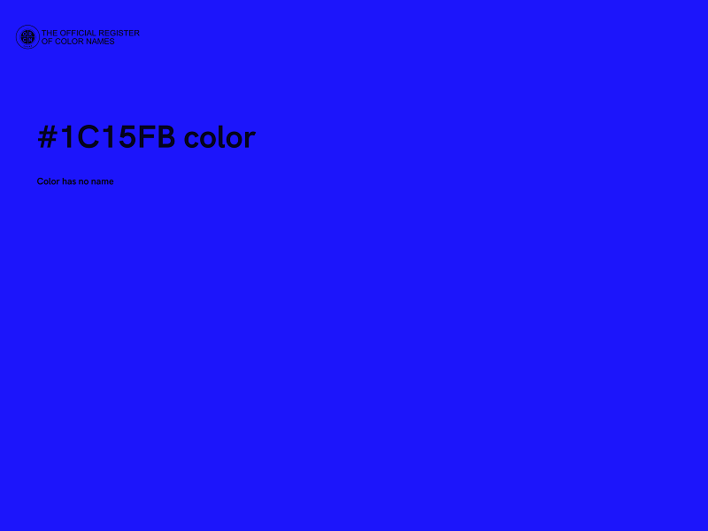 #1C15FB color image