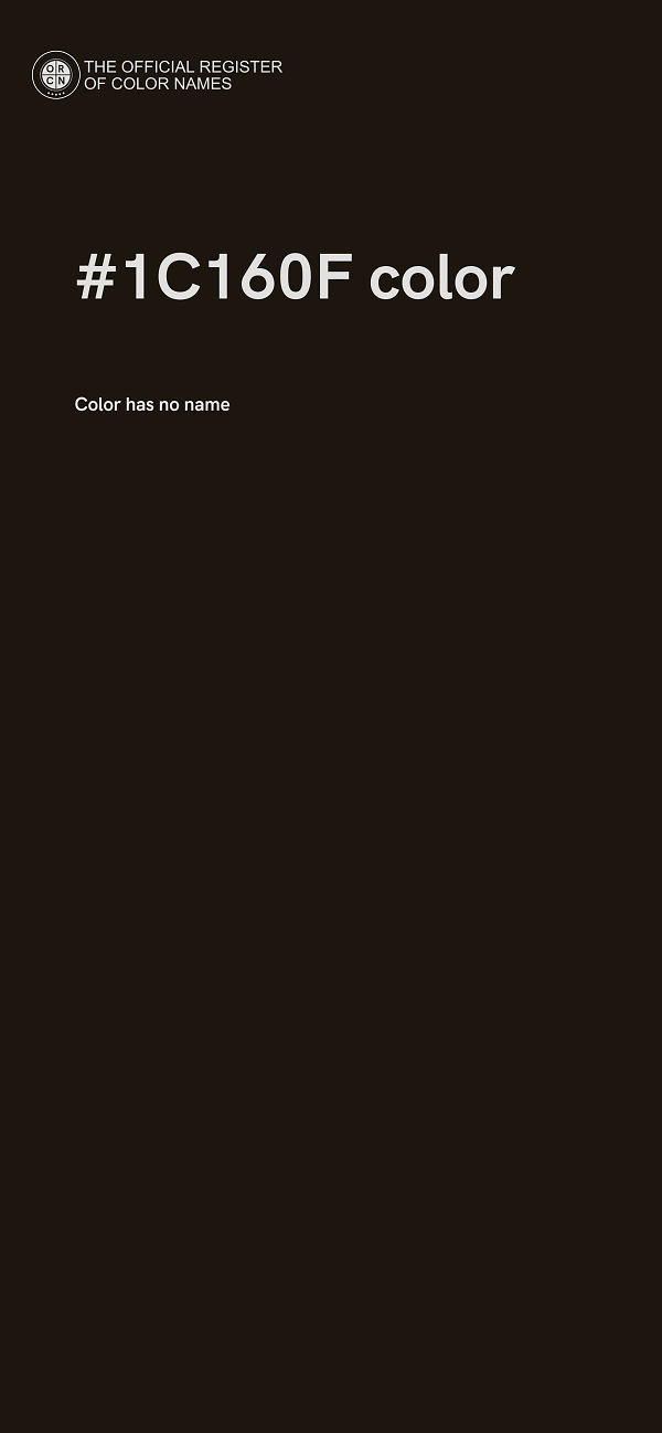 #1C160F color image