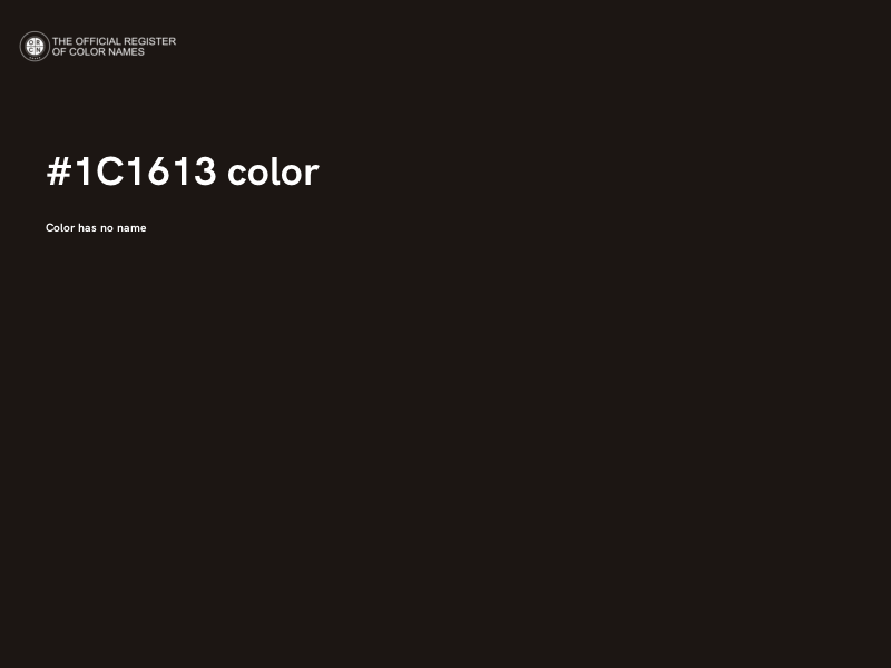 #1C1613 color image