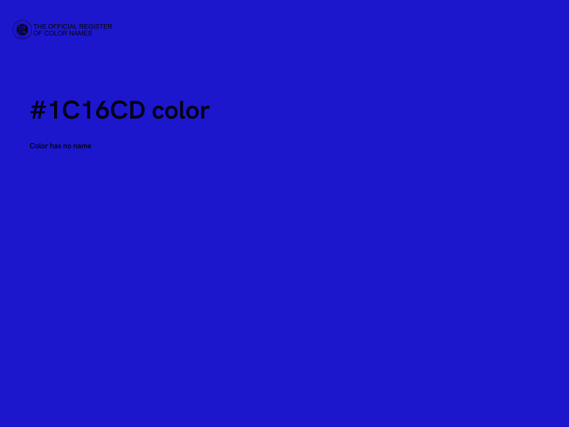 #1C16CD color image
