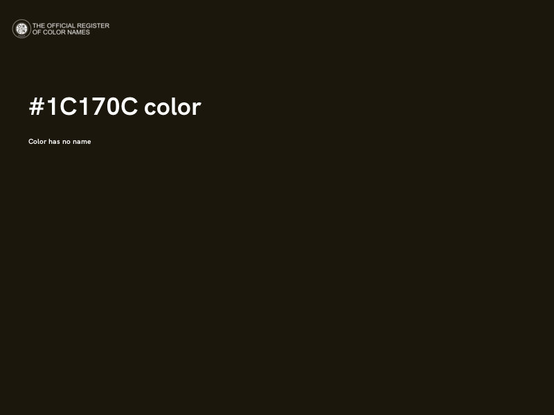 #1C170C color image