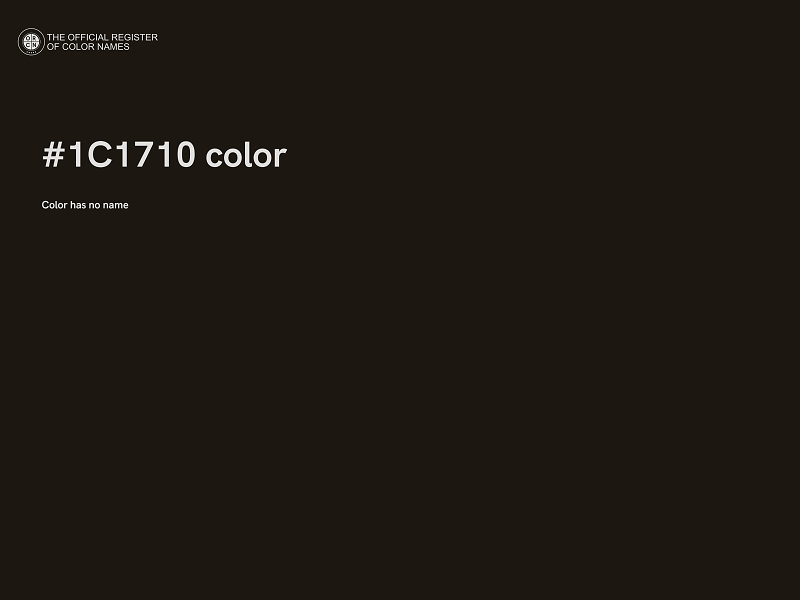 #1C1710 color image