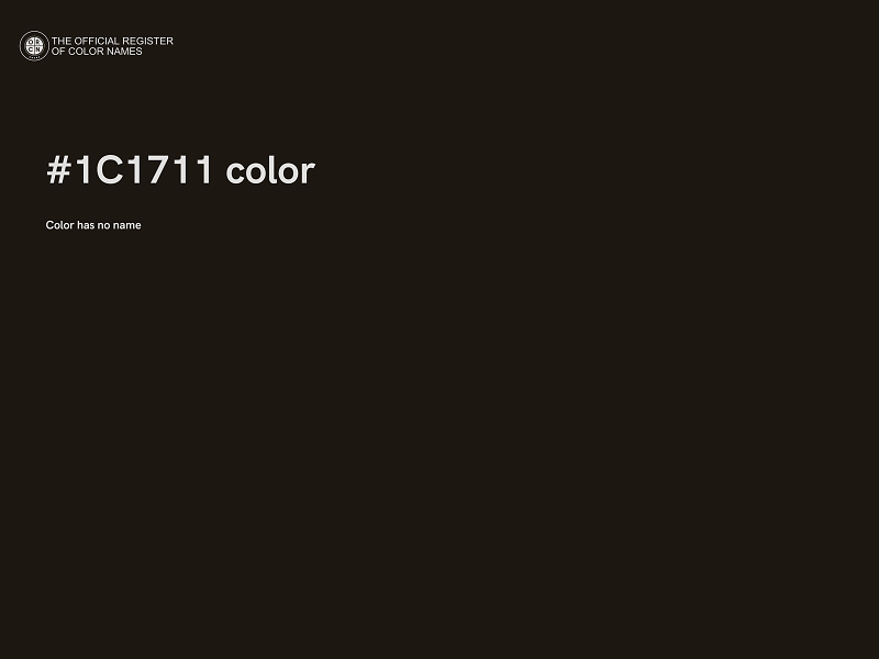 #1C1711 color image