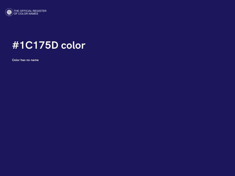 #1C175D color image