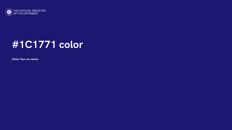 #1C1771 color image