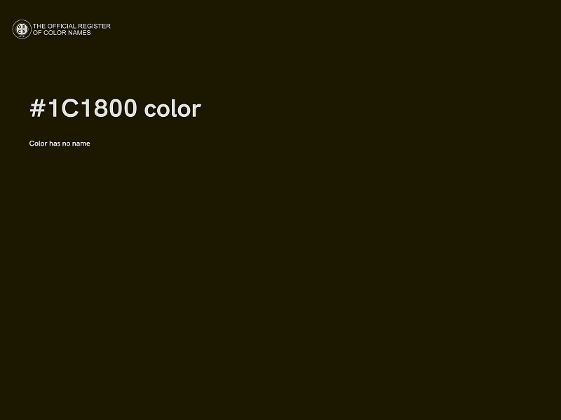 #1C1800 color image