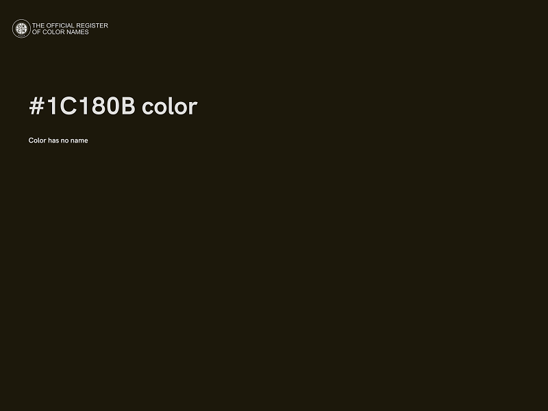 #1C180B color image