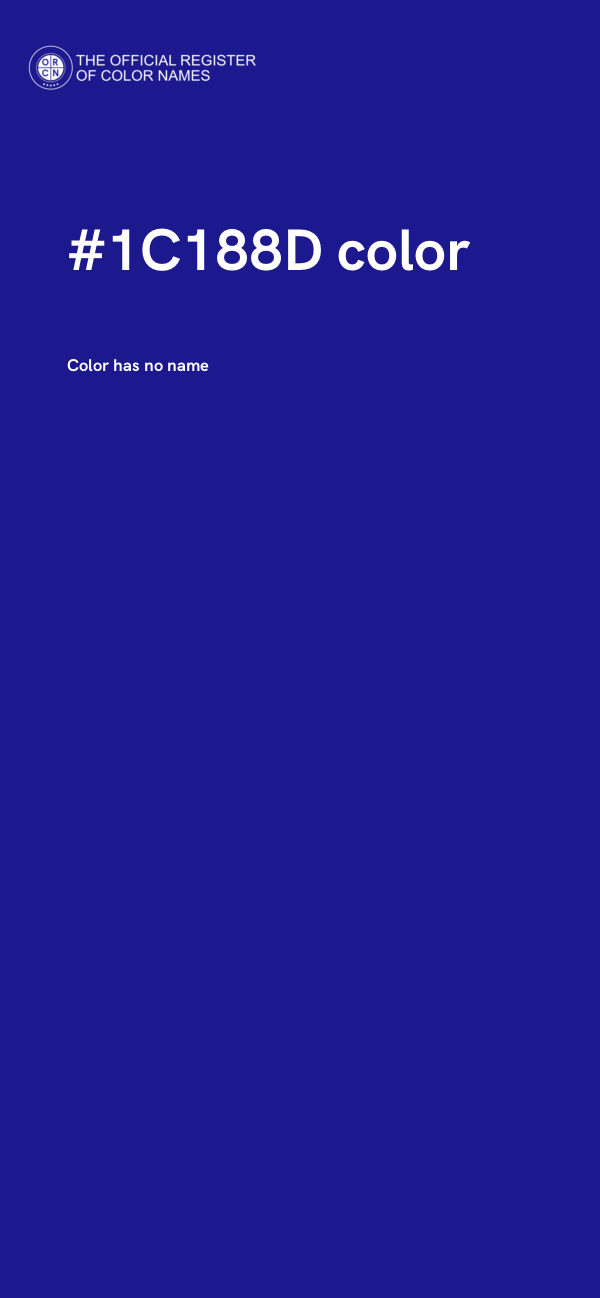 #1C188D color image
