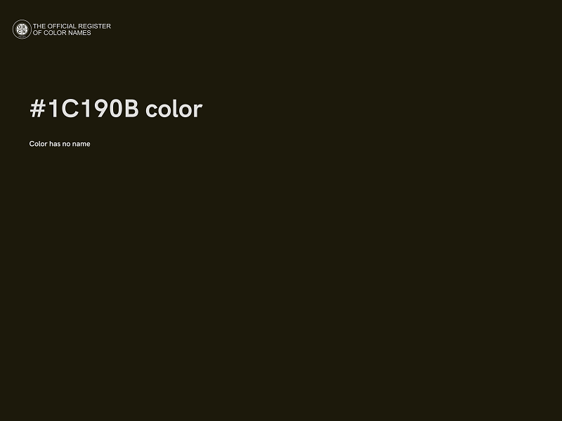 #1C190B color image