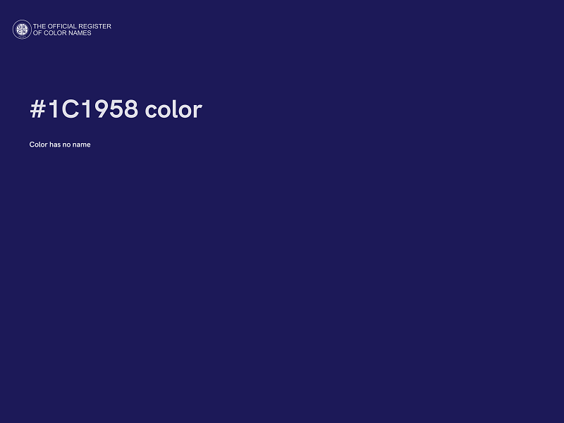 #1C1958 color image