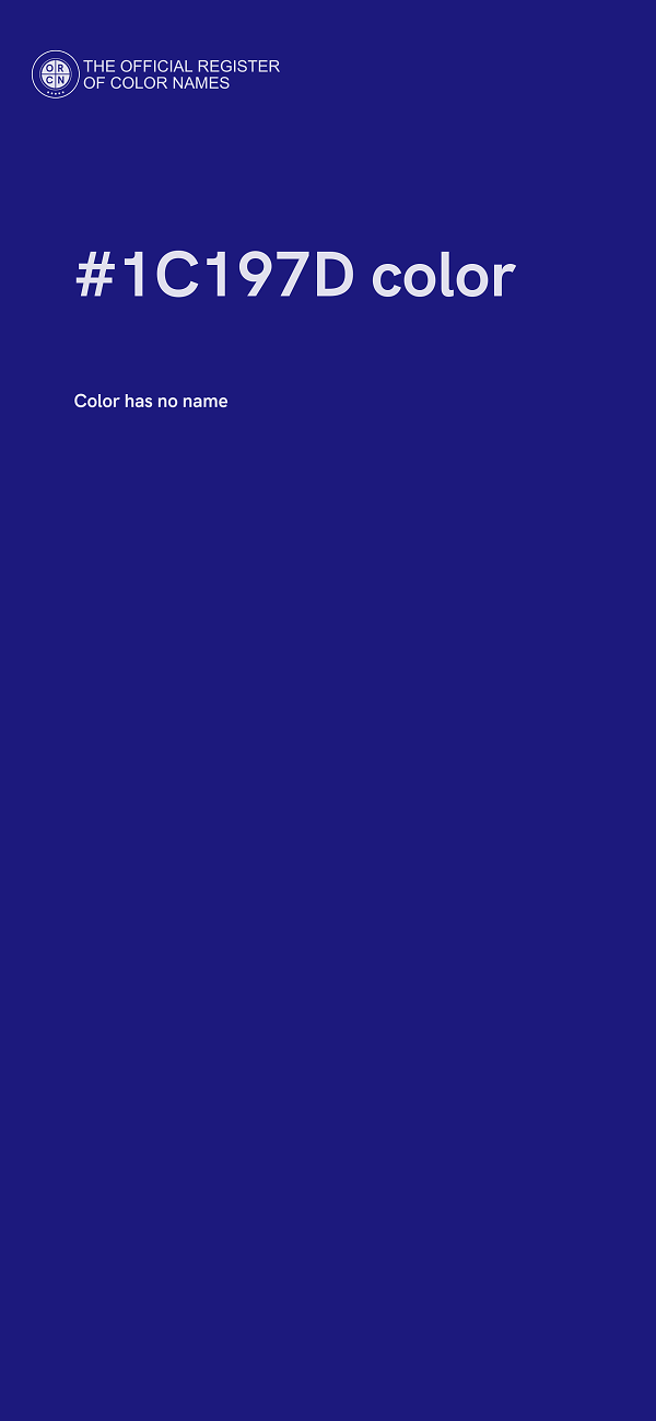 #1C197D color image