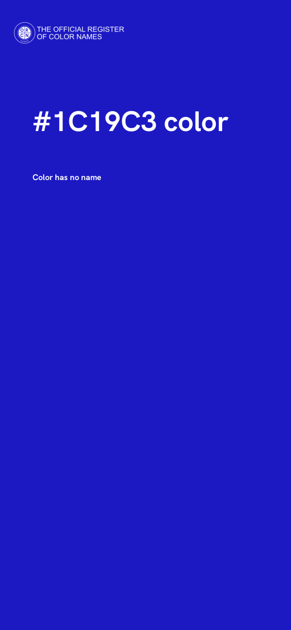 #1C19C3 color image
