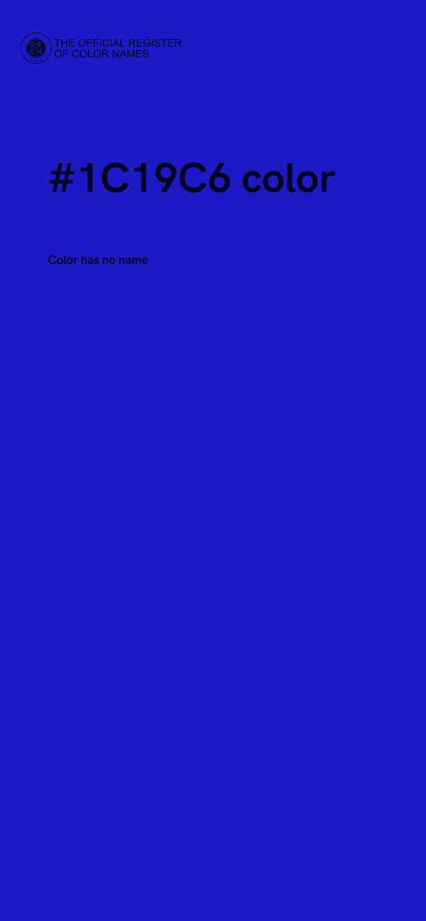 #1C19C6 color image