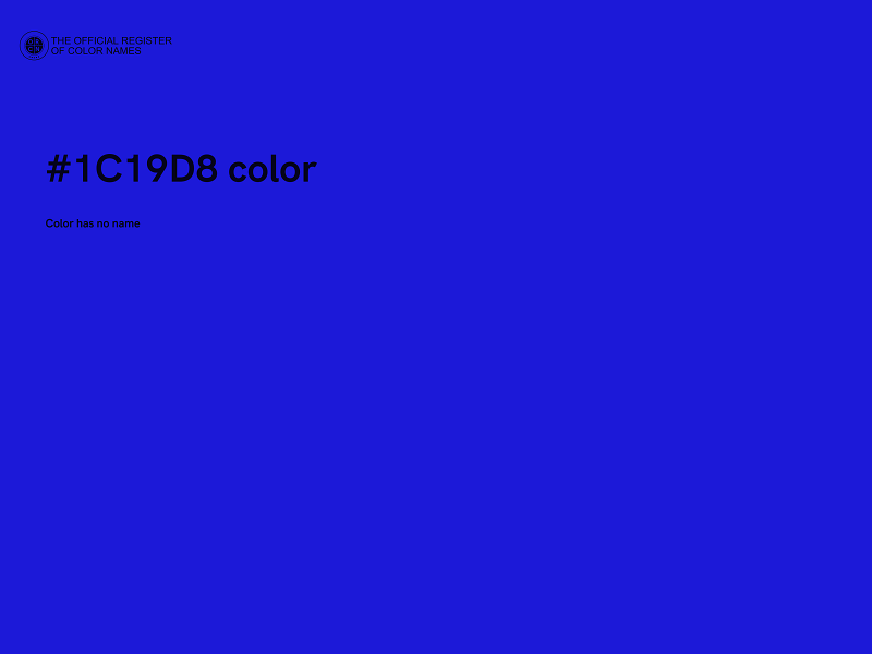 #1C19D8 color image