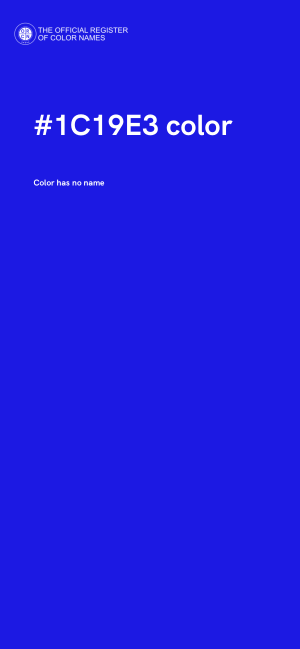 #1C19E3 color image