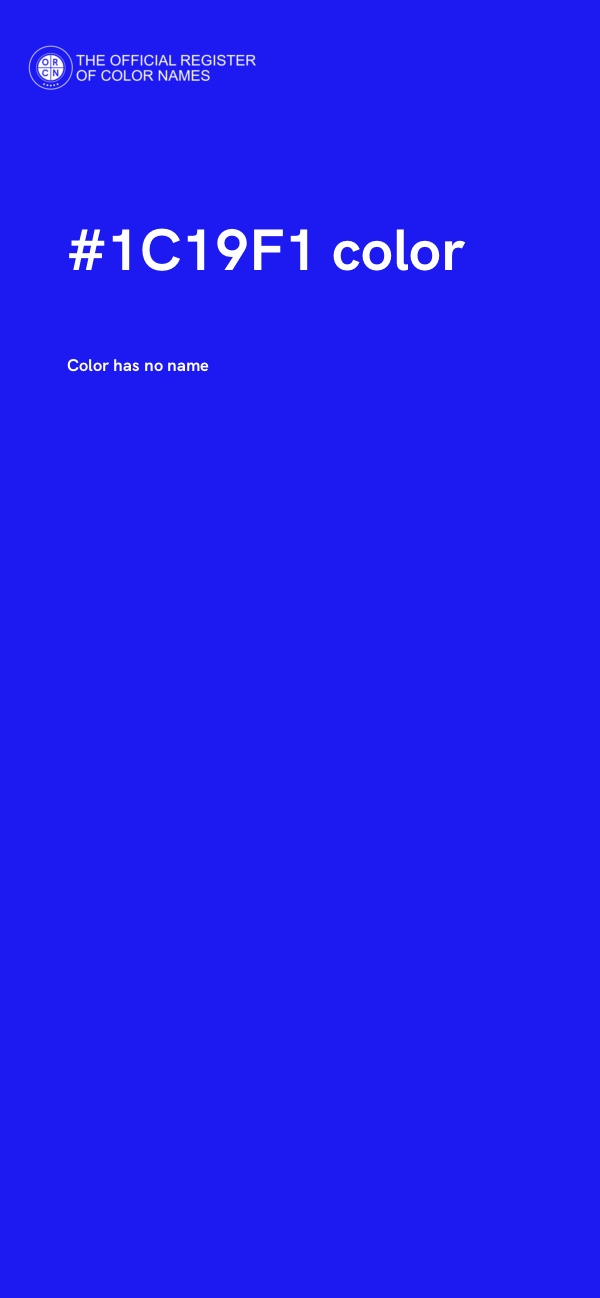 #1C19F1 color image