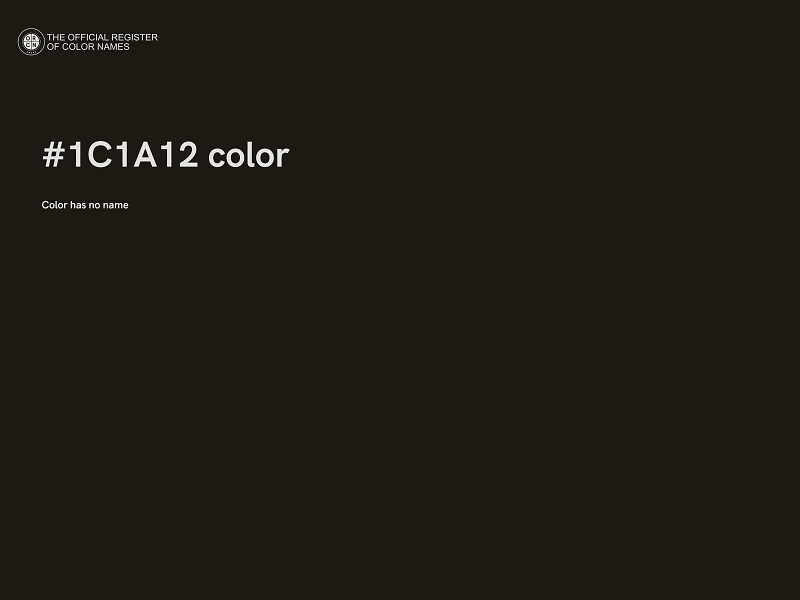 #1C1A12 color image