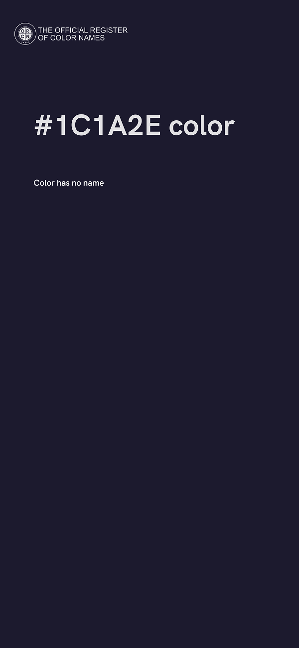 #1C1A2E color image